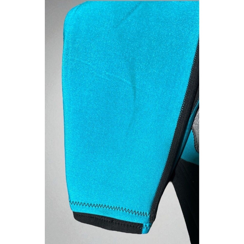 Heat Wave ProAm Wetsuit Women’s Full Size 9/10 Black Teal Reinforced Knees Surf - Picture 4 of 4